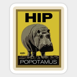 Hippopotamus-1 Sticker